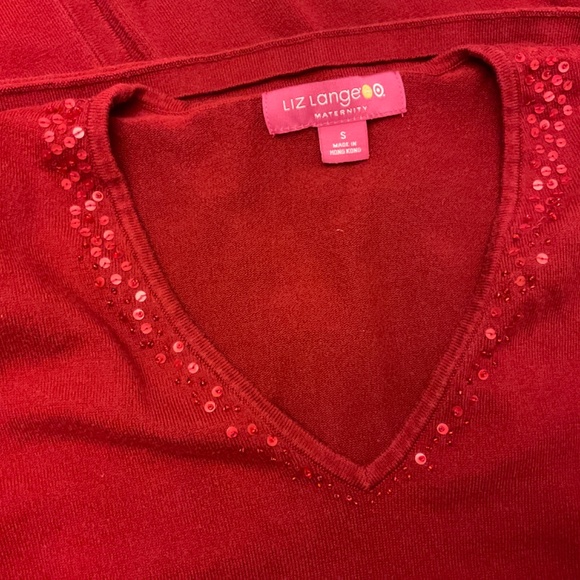 Liz Lange Maternity sweater and matching tank - Picture 2 of 7